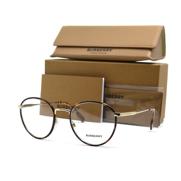 BURBERRY HUGO BE1373 1109 GOLD HAVANA AUTHENTIC EYEGLASSES FRAME - Picture 1 of 12